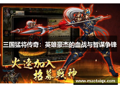 三国猛将传奇：英雄豪杰的血战与智谋争锋
